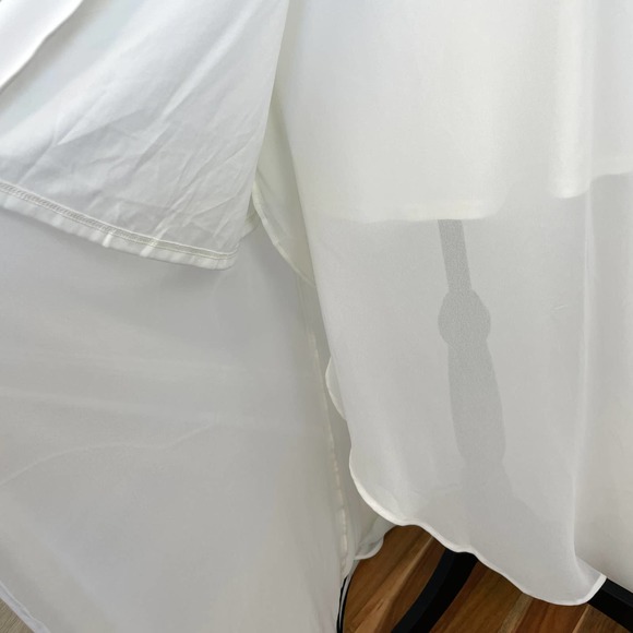 Show Me Your Mumu White Sophia Wrap Dress Size Medium New - Picture 7 of 16